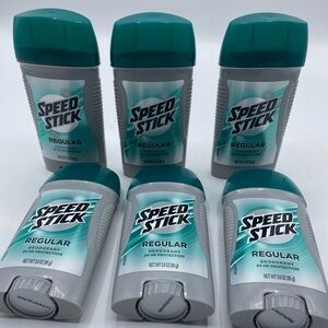 Speed Stick by Mennen Deodorant, Regular 3 oz (6 PACK)